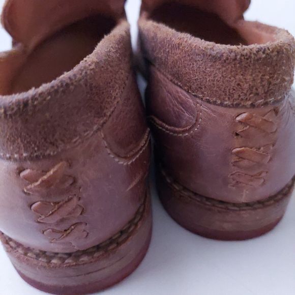 Bed Stu Reina Tan Rustic Cobbler Brown Leather Loafers Women's Sz 7 - Picture 14 of 16